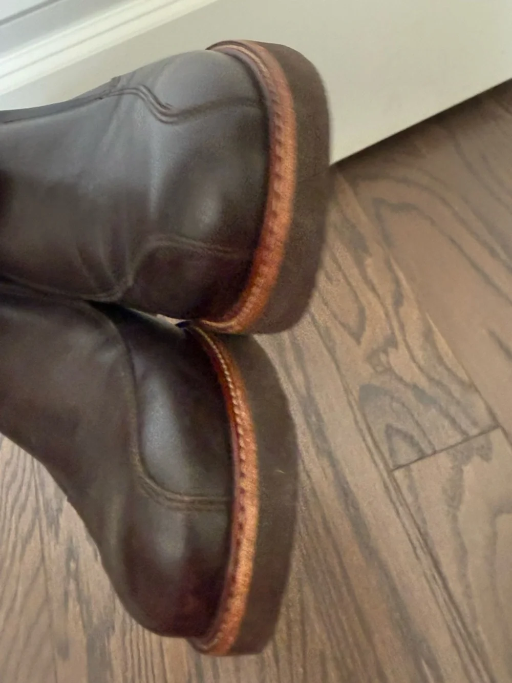 SAMUEL HUBBARD Frequent Traveler Dark Brown Leather Loafers Size 9.5